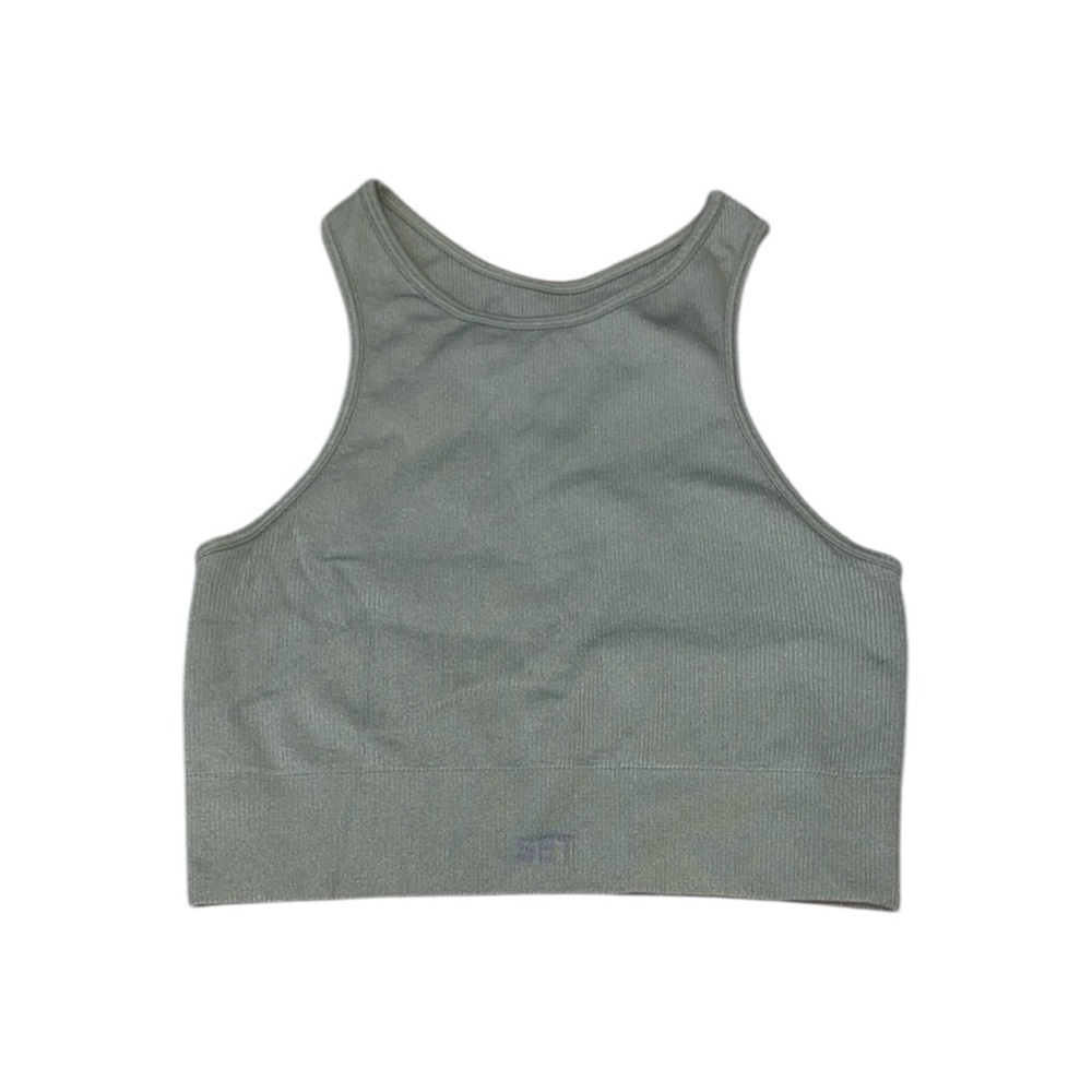 Set active green tank top
